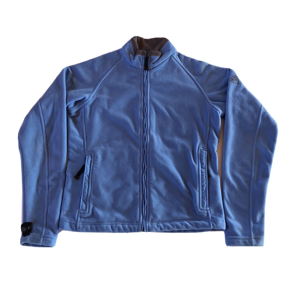Nike ACG Thermal Layer 2 Jacket Women's Full Zip Blue Fleece Size Small